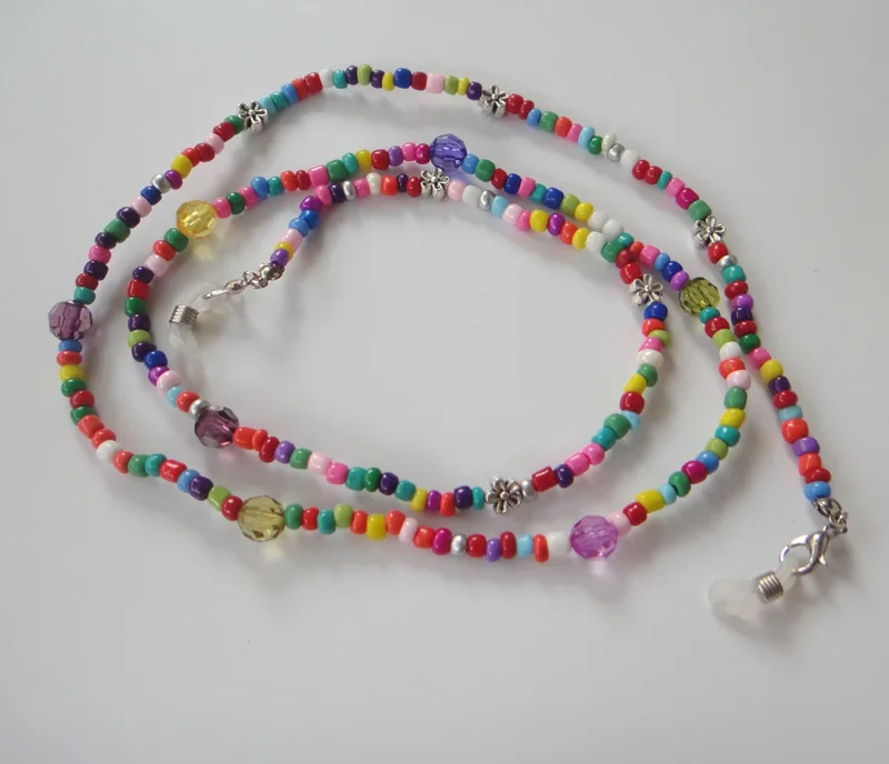 Богемный цветной держатель для очков на шею|holder necklace|necklace bohemiancolorful beaded necklace |