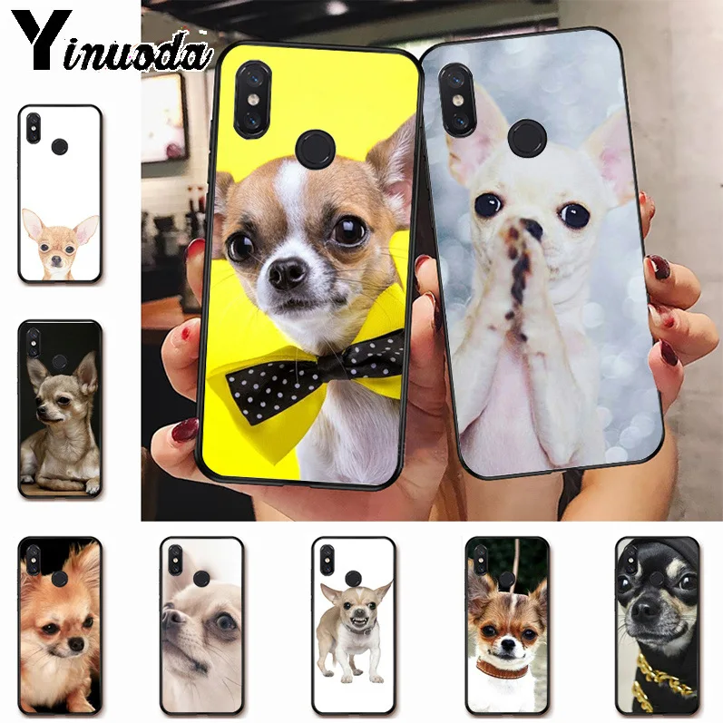 

Ynuoda Animal Chihuahua dog 2018 New Luxury fashion cell phone case for xiaomi mi 8 se 6 note2 note3 redmi 5 plus note5 Cover
