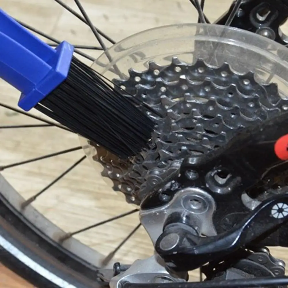 Пластиковая велосипедная щетка для чистки цепи, зубчатая щетка гранж, очиститель для улицы, инструмент для чистки скруббера