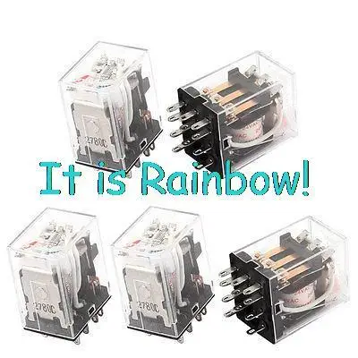 

Free Shipping HH53PL AC 24V Coil 11 Pins 3PDT Red LED Indicator Lamp Power Relay 5 Pcs