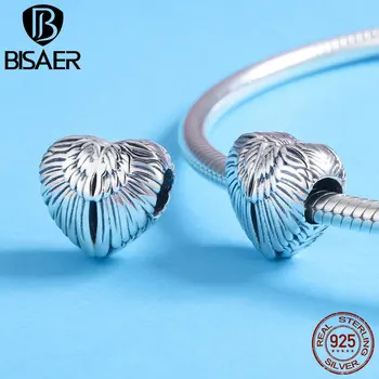 

Accessories Lover Gift Vintage Sterling 925 Silver Love Heart Wing Bead Fit Charms Charm Bracelet & Necklace ECC780