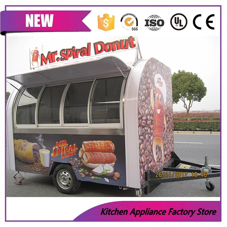 Mobile chinese coffee bean fast food truck for sale-in