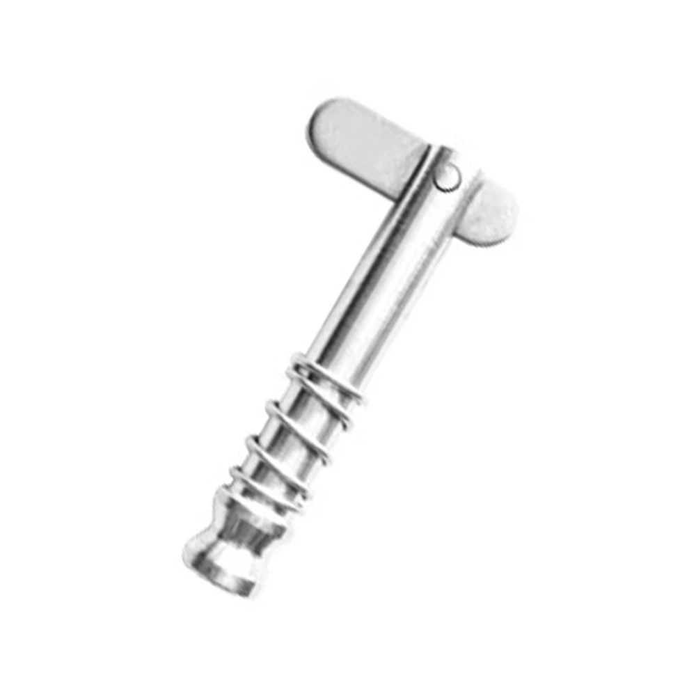 2pcs Silver Metal Quick Release Pin Deck Hinge Boat Marine Yatchs Ships Hardware Fitting Parts 4