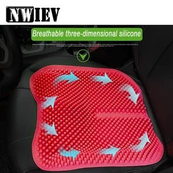 

NWIEV Anti-skid massage cushion car seat cover For Audi B5 A6 C5 C6 A5 Q5 Q7 Hyundai 2017 Ix35 Creta BMW M X5 E53 E70 E87 E34