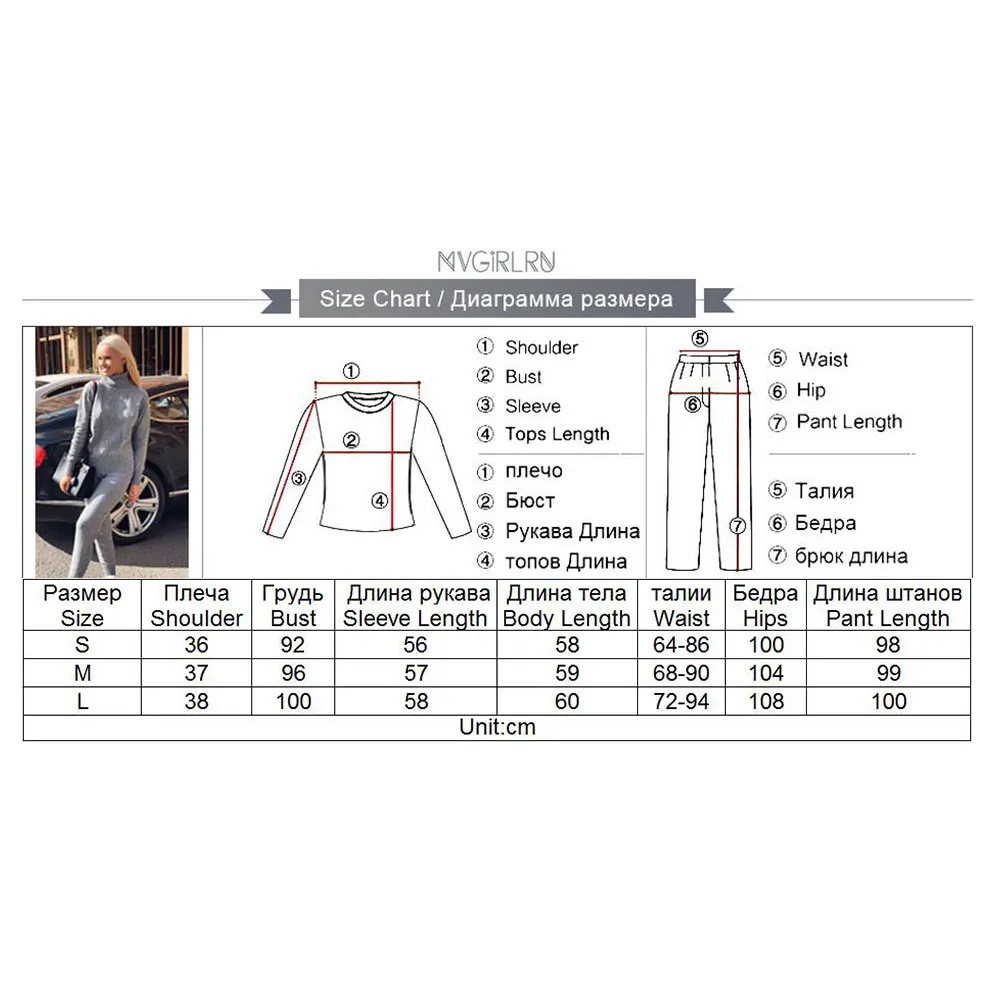 Женский вязаный утепленный костюм MVGIRLRU, вязаный костюм со свитером в перекрестный ромбик/клеточку с высоким воротником и с брюками