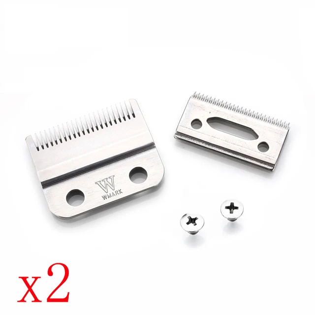 Professional WMARK 2-Hole Hair Clipper Blade rainbow color silver color golden color replace blade W-2 for professional clipper W-2S 2 sets