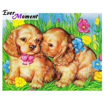 

Ever Moment Diamond Painting Handmade Dogs Grass Flower Picture Of Rhinestone Picture Of Rhinestone Diamond Embroidery 3F752