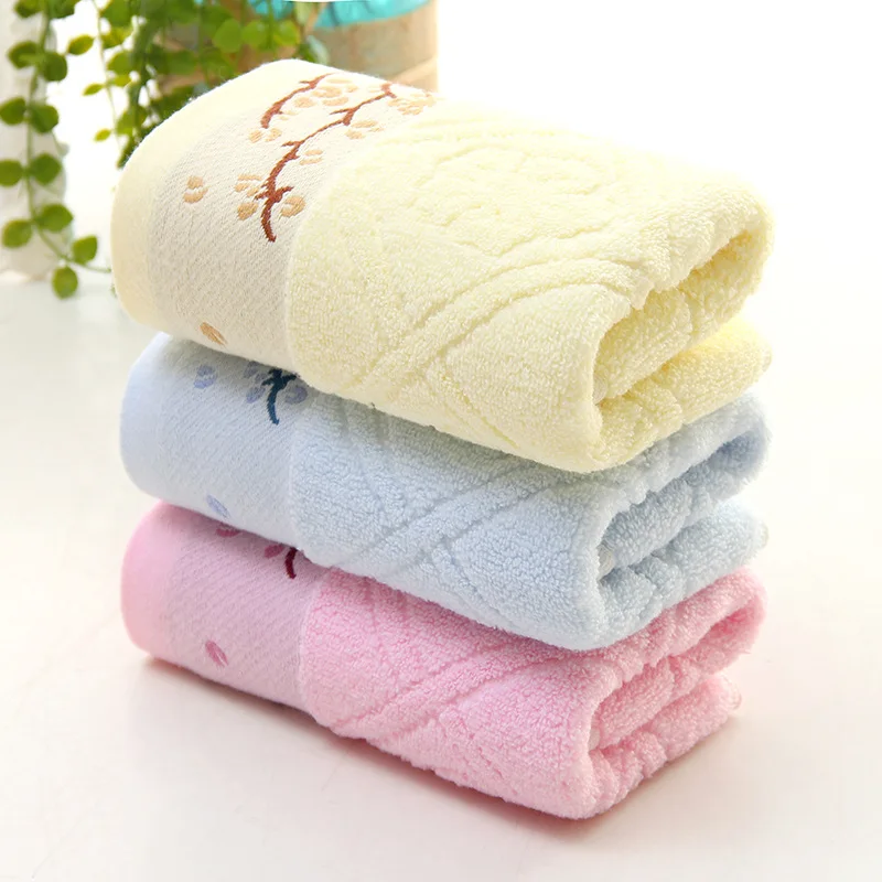 35*75cm Pure cotton face hand hair bath towel chinese style flower tree