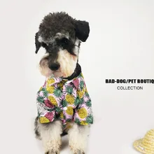 Одежда для собак Рубашка весной и осенью тонкие рубашки Тактика ананас Чихуахуа прохладное лето кошка медведь Шнауцер Пляж стиль