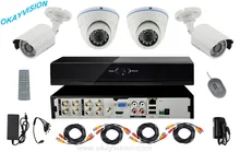8CH P2P Mobile View AHD DVR CCTV System 720p ahc camera indoor and outdoor purposes,the kit can be worn with 720P onvif IPC USE