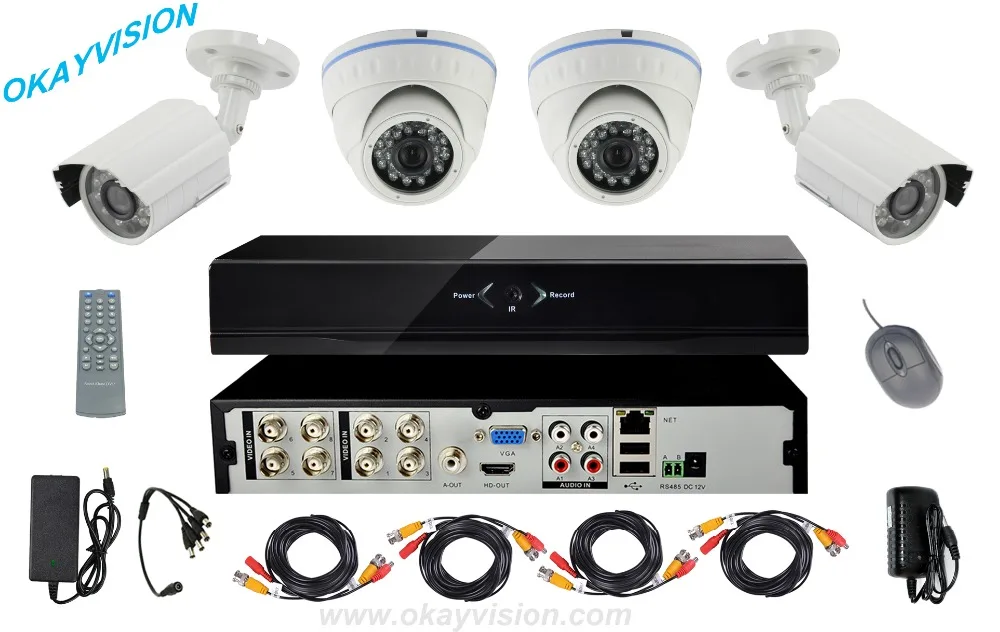 8ch P2P мобильный вид AHD DVR CCTV Системы 720 P ahc камеры внутренних и наружных целей