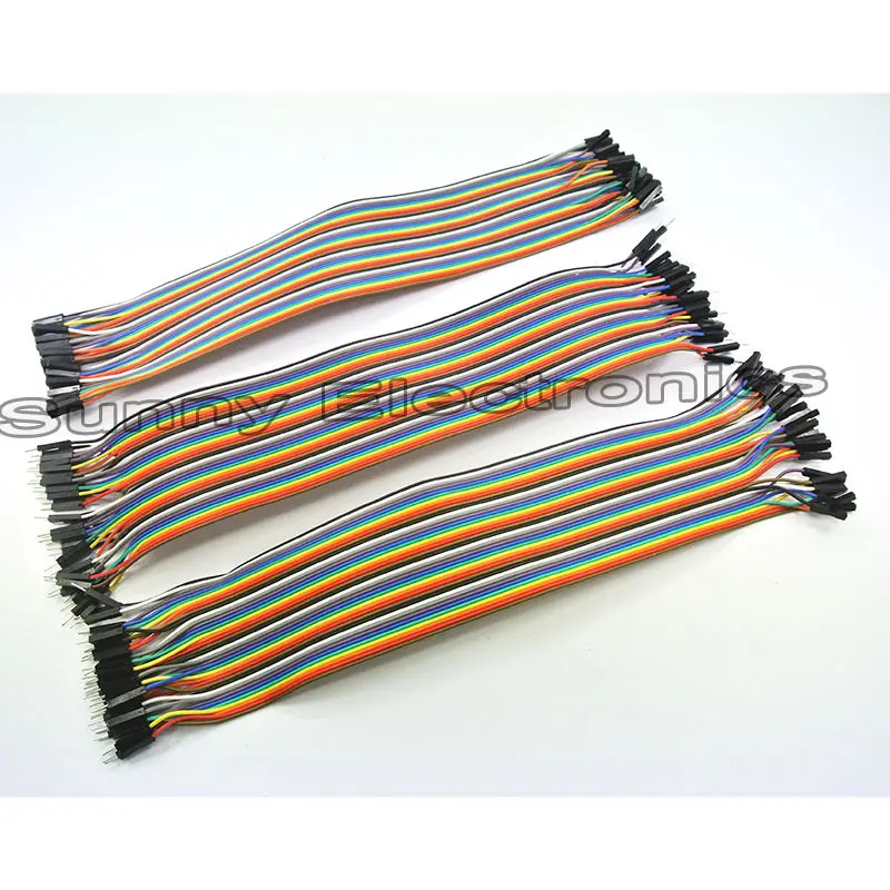 

120pcs 30cm male to male, female to male, and female to female jumper wire connector Dupont cable for Breadboard