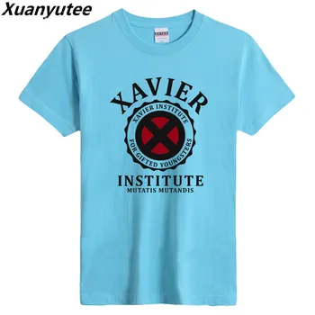 

Xuanyute Xavier Institute T-shirt Men Summer Cotton O-neck Short Sleeved EU S 3XL Big Yard Casual Fit Print Gift Tee Shirt Homme