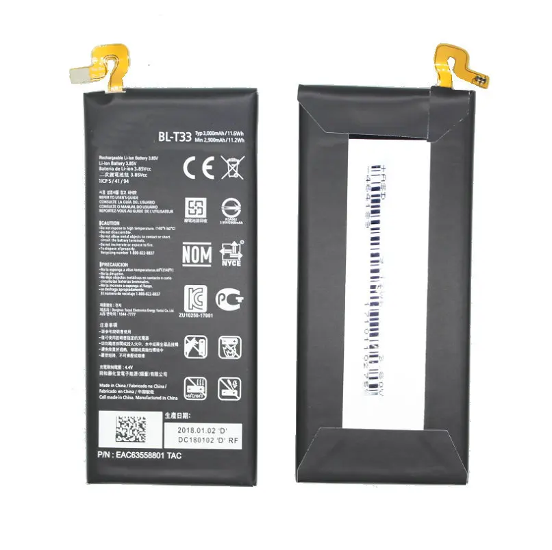 1x3000 мАч BL T33 запасная батарея для LG Q6 M700A M700AN M700DSK M700N батареи +