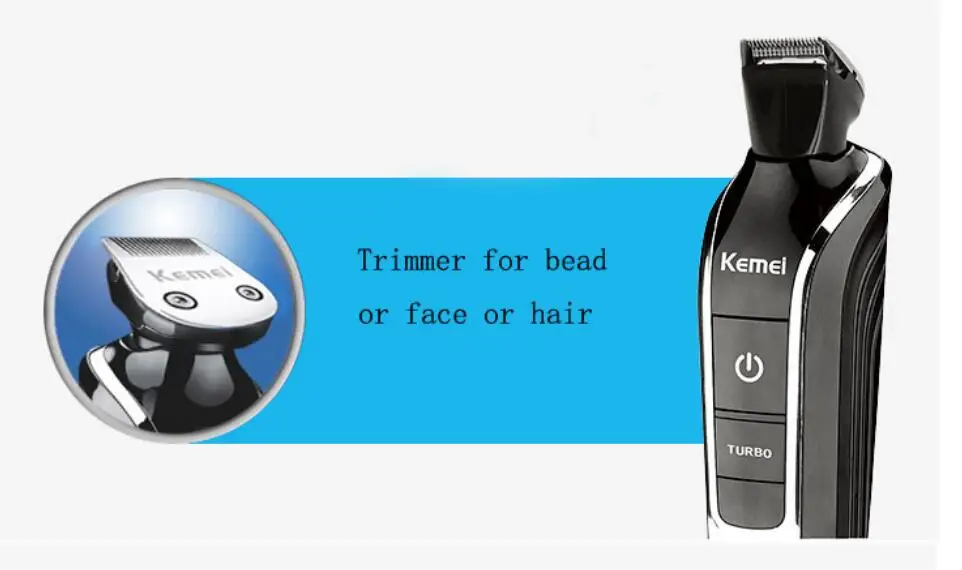 Kemei km-1832 5 в 1 Водонепроницаемый Перезаряжаемые электробритвы электрический резак машинка для стрижки волос Машинка для стрижки волос в носу машинка для стрижки