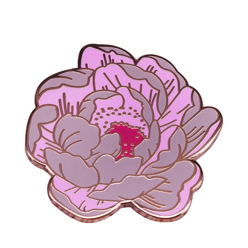 

Pink rose badge gorgeous flower pin romantic art brooch gifts for girlfriend mother