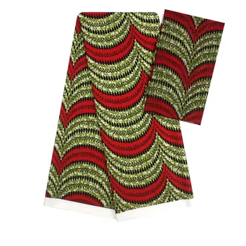 

Attractive Prints Wax Silk Satin Chiffon Fabric 4+2yards,Audel Material Ankara pattern for Sewing clothes In11colors f93-25