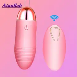 Ataullah беспроводной пульт дистанционного управления Вибратор прыгающее яйцо 10 скоростей USB зарядка секс-игрушка массажер для груди G-Spot