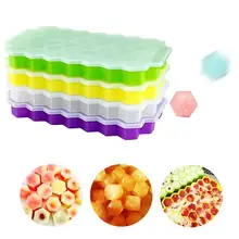 Honeycomb форма кубика льда 37-Slot лоток плесень хранения силиконовый контейнер с крышкой