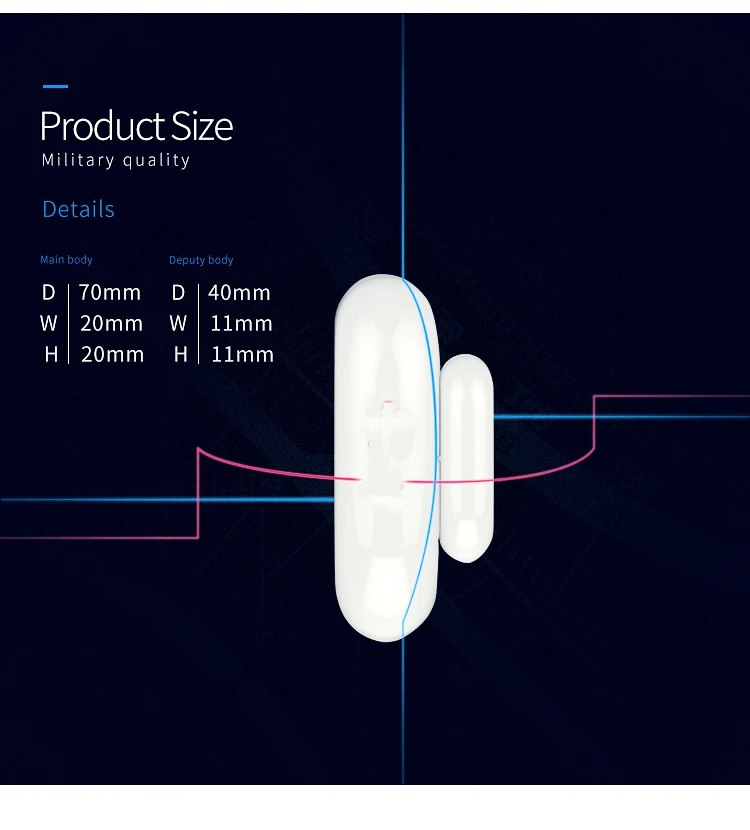 SmartYIBA Z-WAVE двери, окна Сенсор для дома безопасности Совместимость с Z волна 300 серии 500 магнит замок дверная сигнализация