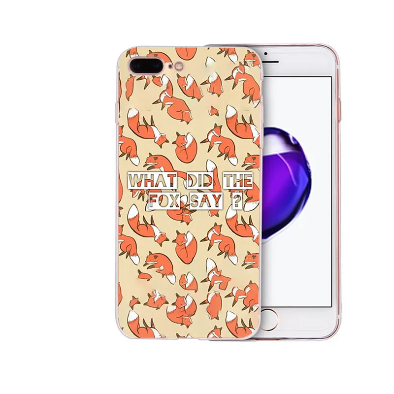 Чехол IMIDO Animal More Cute Fox мягкий чехол из ТПУ для Iphone 5 5S SE 6 6S 6plus 6splus 7 8 7PLUS 8plus X XS XR