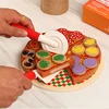 Wooden Quality Cut And Cut To See Pizza Cakes Children's Cake Kitchen Play House Simulation Toys Children's Chef Toys 1