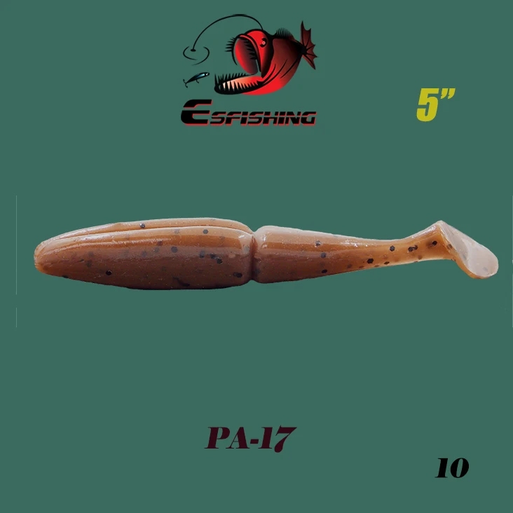 Рыболовная приманка Esfishing, мягкий набор, One Up Shad Easy shiner, 12,5 см, 40 шт., 18,5 г, Мягкая приманка, Blackbass, щука, Zander, окунь, бар - Цвет: PA17