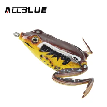 

Allblue High Quality Kopper Live Target Frog Lure 58mm/16g Snakehead Lure Topwater Simulation Frog Fishing Lure Soft Bass Bait