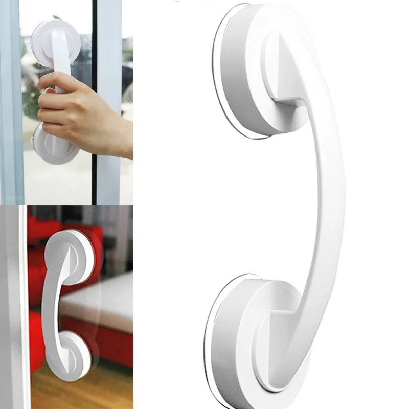 Vacuum Suction Door Handle Bathroom Handrail Kitchen Glass Doors Shower