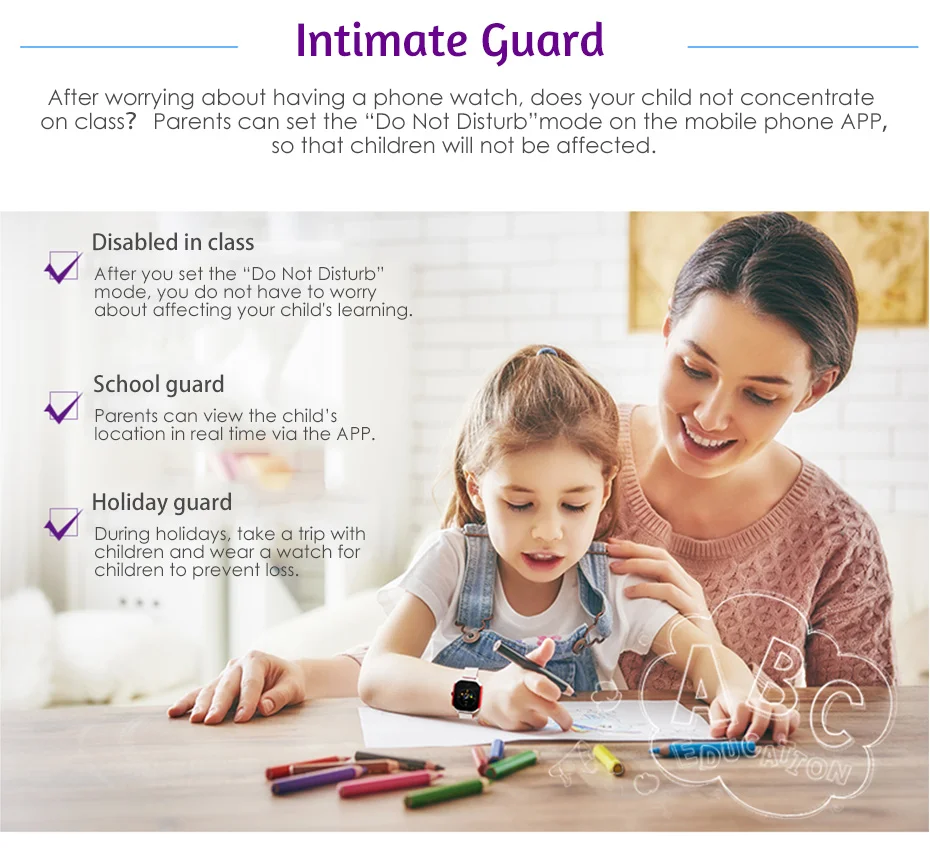 Smart Watches Android GPS Positioning Fitness Tracker Android Life Waterproof Anti-Lost Locator Children Smartwatch For Xiaomi (8)