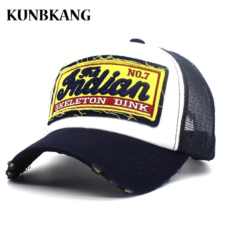 

Summer Snapback Hat Embroidery Mesh Baseball Cap Casquette Letter Dad Bone Men Women Outdoor Casual Hip Hop Trucker Cap Gorras