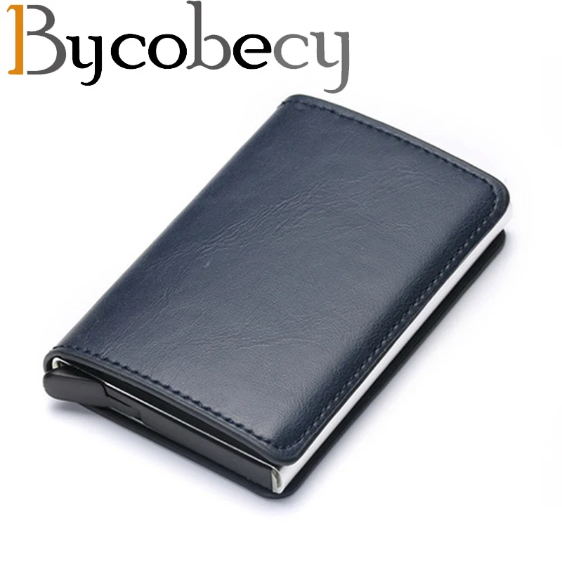 Bycobecy бизнес чехол для удостоверения личности мужчин держатели кредитных карт