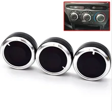 3 uds apto para TOYOTA bB SCION xB 04-07 interruptor mando perillas de calor del calentador de botones de CONTROL de aire acondicionado marca marco anillo/C/de aire CON cubierta