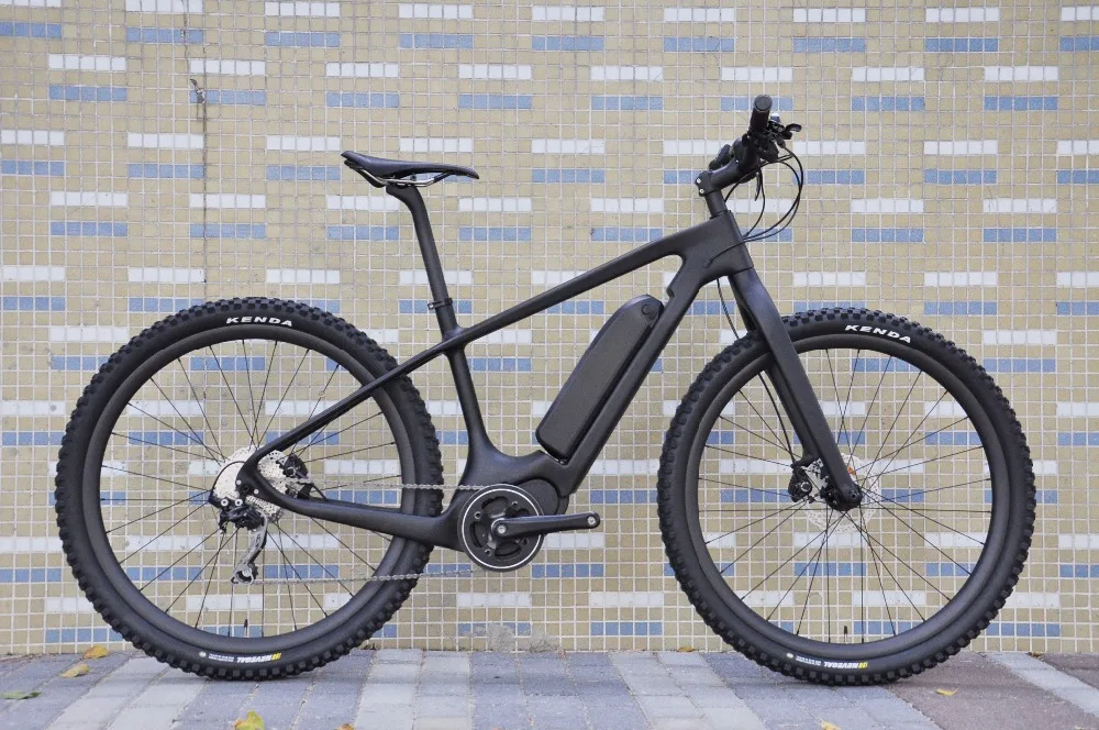 Discount hot sale brand T800 toray carbon 29er E BIKE Mountain bicycle complete Bafang motor ebike mtb bike free shipping include taxes 2