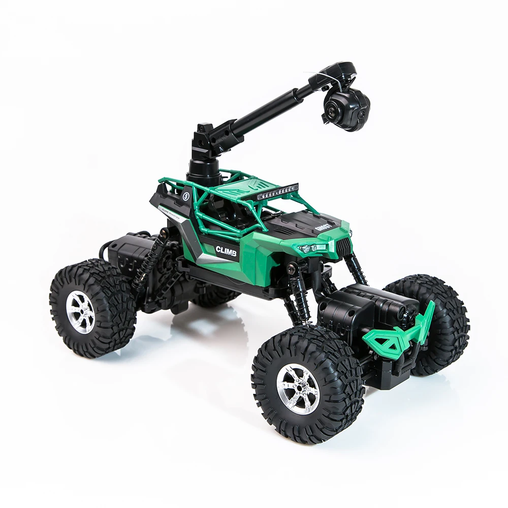 RC Car 1/16 2 4G 480P камера дистанционного управления скалолазания Wi Fi FPV 2CH 4WD двойной