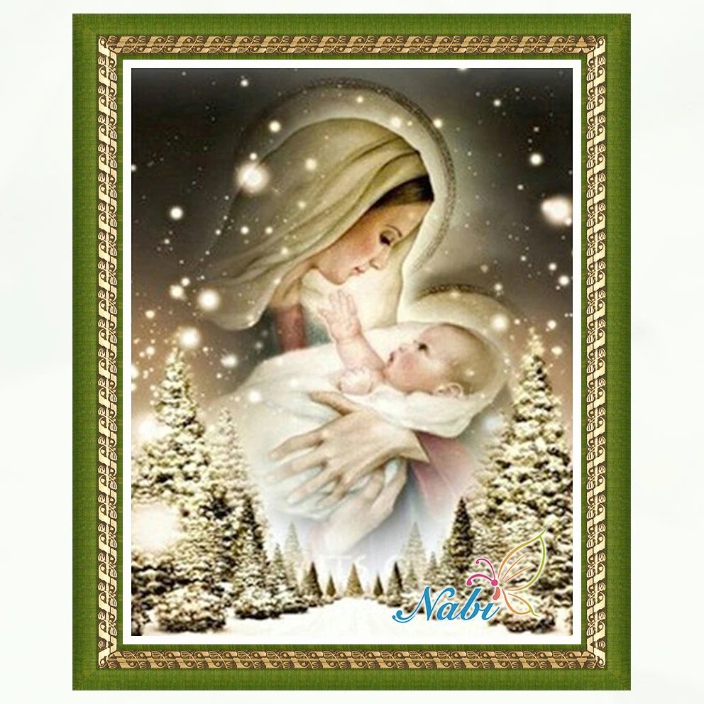Religion nossa senhora icon 5d diy Вышивка бисером 3135R Квадратная Алмазная мозаичная Живопись