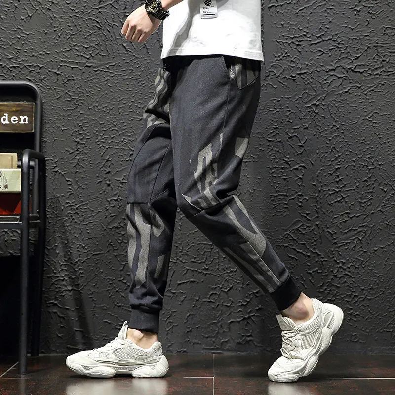 Camo Уличная Брюки-Карго человек Harajuku Хип-хоп Бро камуфляжные тактические брюки летние Erkek Pantolon в Корейском стиле повседневные штаны LC7 - Цвет: Style 1