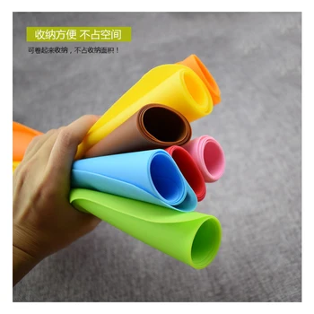 

1Pcs Placemat fashion silicone dining table Cup Mat disc bowl pad coasters table cloth pad Kitchen Random color delivery
