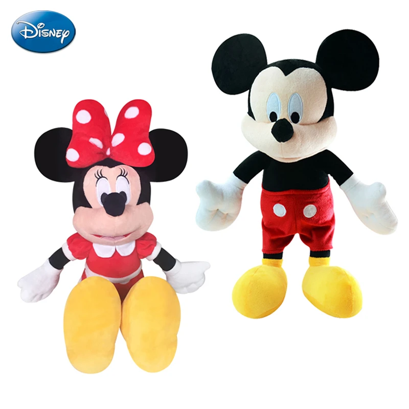 Poupee En Peluche Disney Mickey Mouse Jouets Originaux Poupees En Peluche Minnie Mouse Cadeau D Anniversaire Et De Noel Pour Enfants Authentique Aliexpress