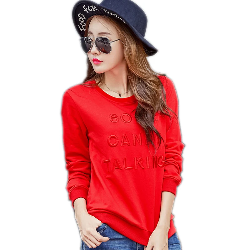 Women Hoodies Sweatshirt Female Casual Letter Embroidery Sweatshirts Womens 2017 Winter Hoodie For Women Pullover Tracksuit