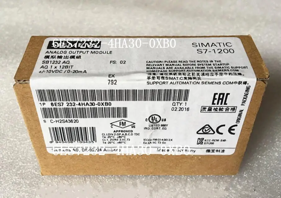 Симатический S7-1200 аналоговый выход SB 1232 оригинальный new6ES7232-4HA30-0XB0 | Обустройство