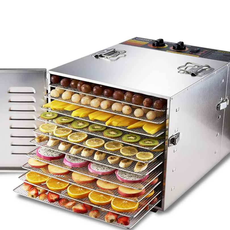 

Free shipping 10 Trays Food Dehydrator Fruit Vegetable Herb Meat Drying Machine Snacks Food Dryer Fruit Dehydrator