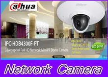 Free shipping New DAHUA mini PT dome 3mp dahua waterproof & full HD POE IPC-HDB4300F-PT, HDB4300F-PT free DHL shipping