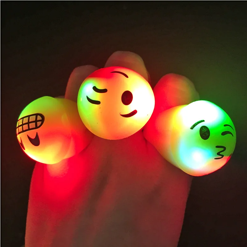 70PCS Newest Party Light Up Toys Led Flashing Rings Finger Lights