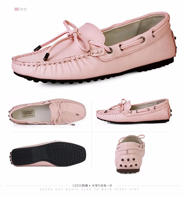 Популярная женская обувь на плоской подошве; Коллекция года; первый слой кожаной повседневной обуви для женщин; женская обувь на низком каблуке; слипоны для вождения и прогулок