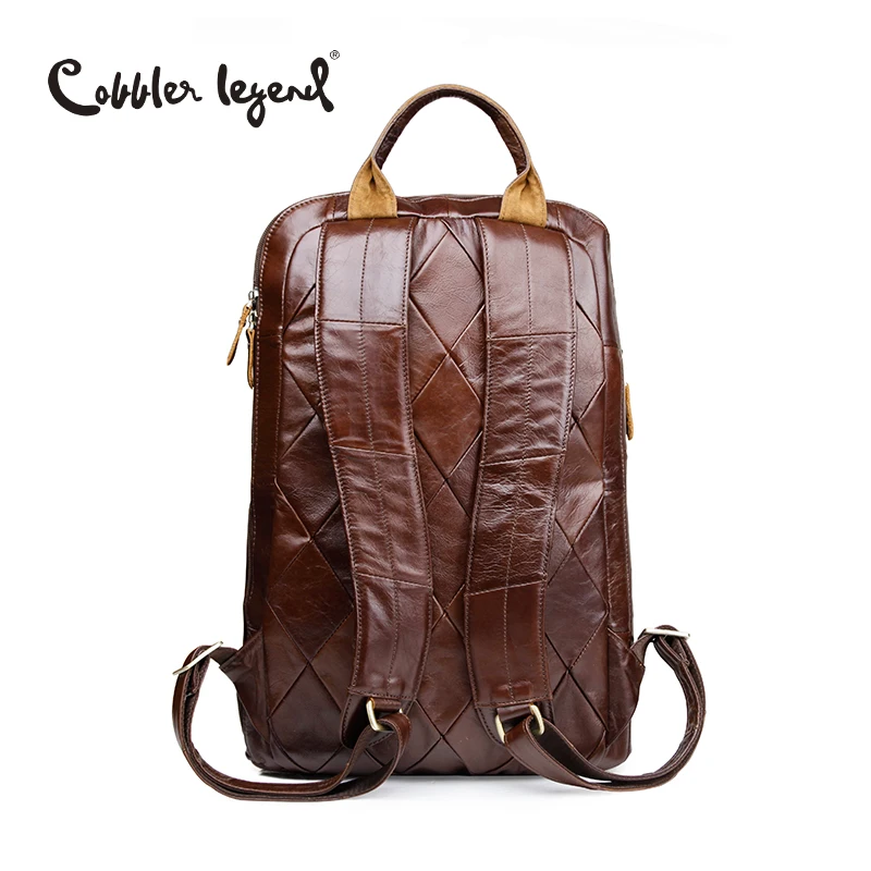 Мужской винтажный рюкзак Cobbler Legend коричневый из натуральной воловьей кожи сумка