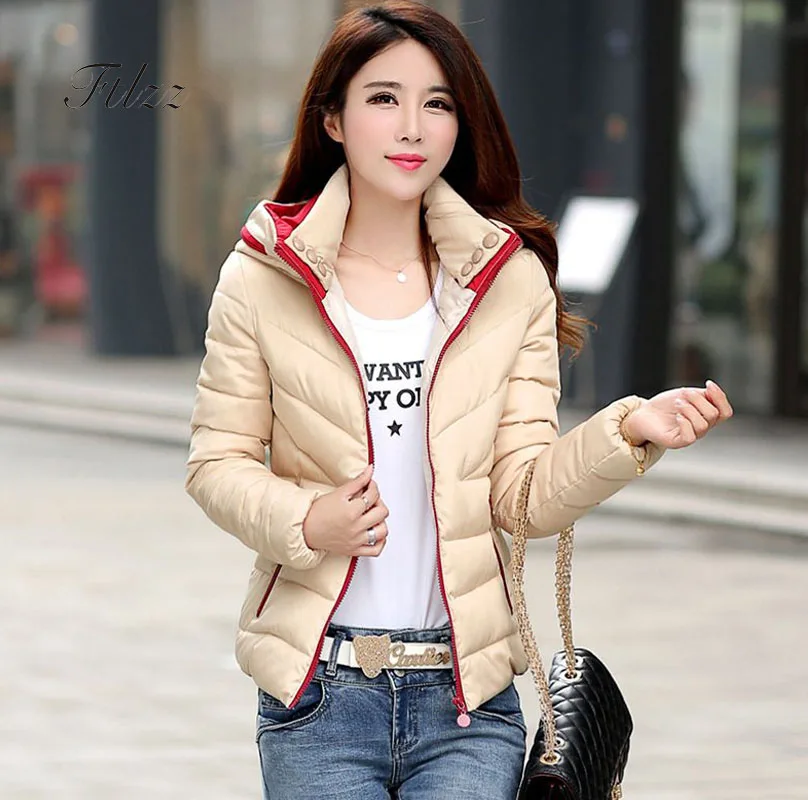 Autumn Winter Black Padded Jacket New 2018 Women Causal