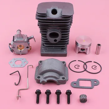 

38mm Cylinder Piston Engine Pan Carburetor Kit For Stihl MS180 018 MS 180 Zama Carb Throttle Choke Rod Chainsaw Spare Part