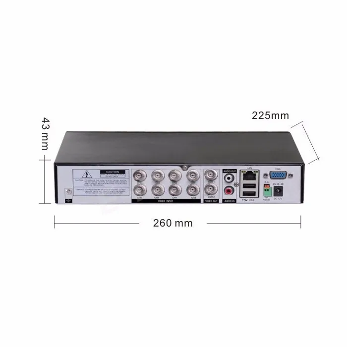 Дома protectiion Системы AHD l комплект видеонаблюдения 8 канальный 960 H DVR 900tvl ИК камера Kit