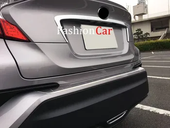 

For Toyota C-HR 2016 2017 2018 ABS chrome Rear Trunk Strip Garnish Frame Trim 1pcs
